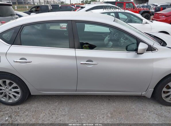 3N1AB7AP3KY326325 2019 NISSAN SENTRA Silver Սալոնի 360 աստիճան տեսք