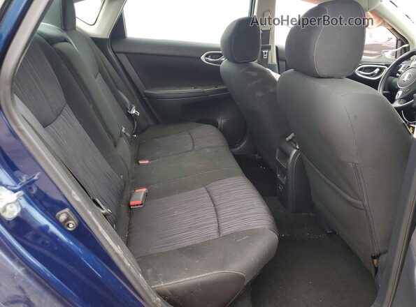 3N1AB7AP3KY346929 2019 NISSAN SENTRA Blue Vista de los asientos traseros