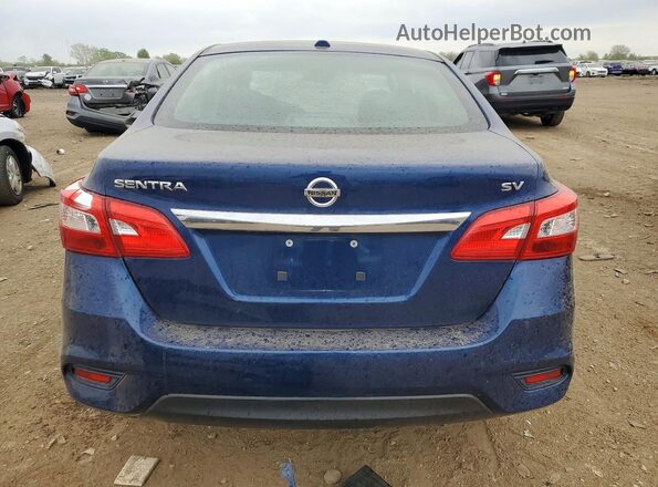 3N1AB7AP3KY346929 2019 NISSAN SENTRA Blue Vista trasera