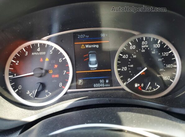 3N1AB7AP3KY357378 2019 NISSAN SENTRA Gray Instrument cluster view