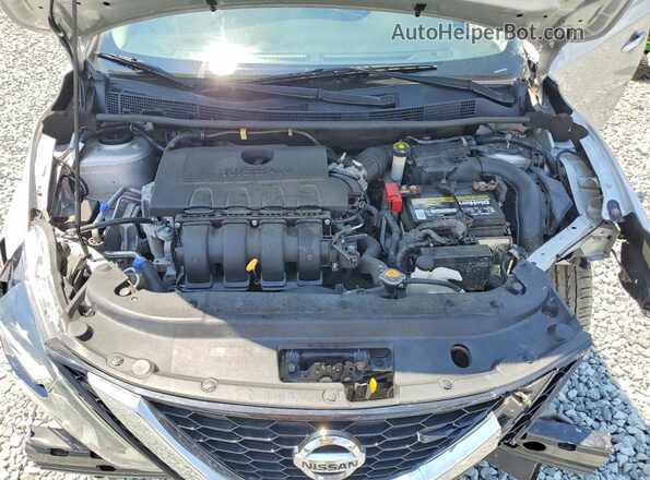 3N1AB7AP3KY357378 2019 NISSAN SENTRA Gray Rear interior view