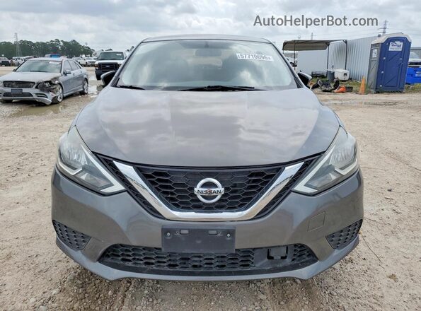 3N1AB7AP3KY357607 2019 NISSAN SENTRA Gray წინა ხედი