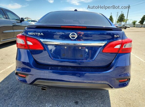 3N1AB7AP3KY362709 2019 NISSAN SENTRA Blue Հետևի տեսք