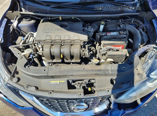 3N1AB7AP3KY362709 2019 NISSAN SENTRA Blue Սալոնի հետևի տեսք