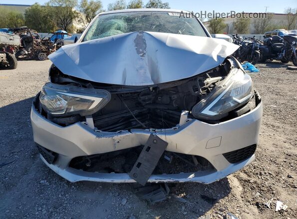 3N1AB7AP3KY365836 2019 NISSAN SENTRA Silver წინა ხედი