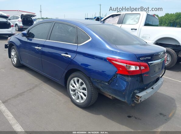 3N1AB7AP3KY370941 2019 NISSAN SENTRA Blue უკანა მარცხენა