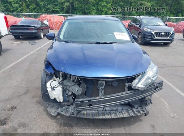 3N1AB7AP3KY370941 2019 NISSAN SENTRA Blue ხელსაწყოთა პანელის ხედი