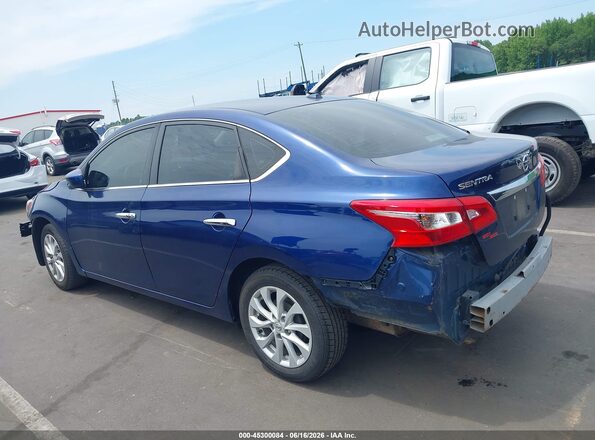 3N1AB7AP3KY370941 2019 NISSAN SENTRA Blue სალონის 360-გრადუსიანი ხედი