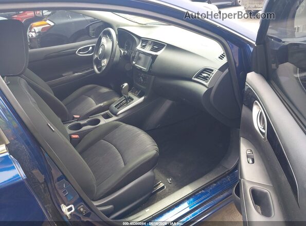 3N1AB7AP3KY370941 2019 NISSAN SENTRA Blue წინა სალონის ხედი