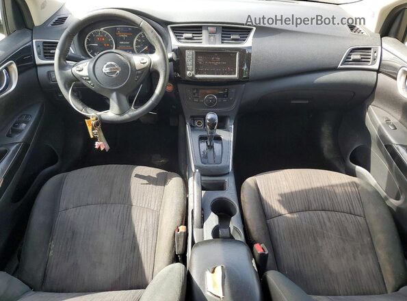 3N1AB7AP3KY374102 2019 NISSAN SENTRA Silver Вид панелі приладів