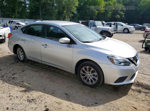 3N1AB7AP3KY374102 2019 NISSAN SENTRA Silver Передня права чверть