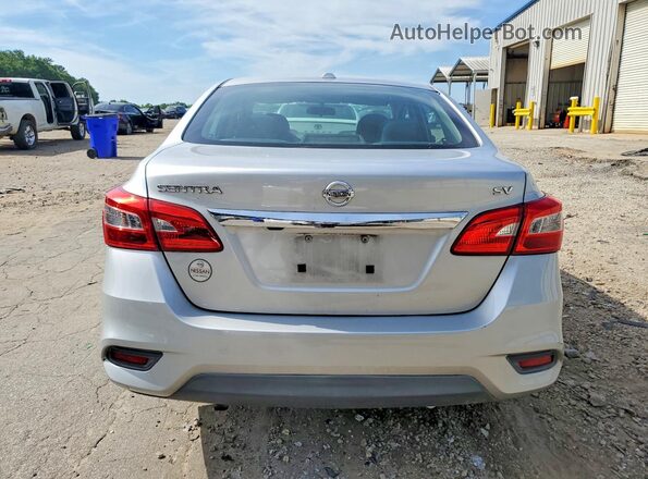 3N1AB7AP3KY374102 2019 NISSAN SENTRA Silver Вид ззаду