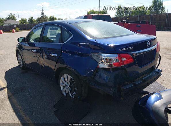 3N1AB7AP3KY384449 2019 NISSAN SENTRA Blue Rear left
