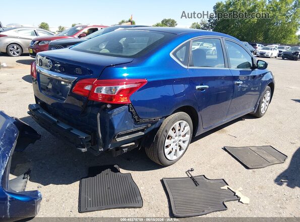 3N1AB7AP3KY384449 2019 NISSAN SENTRA Blue Rear right