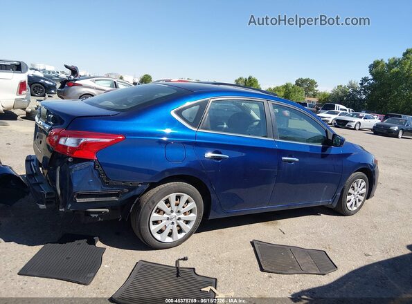 3N1AB7AP3KY384449 2019 NISSAN SENTRA Blue Rear interior view