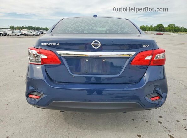 3N1AB7AP3KY397461 2019 NISSAN SENTRA Blue Հետևի տեսք