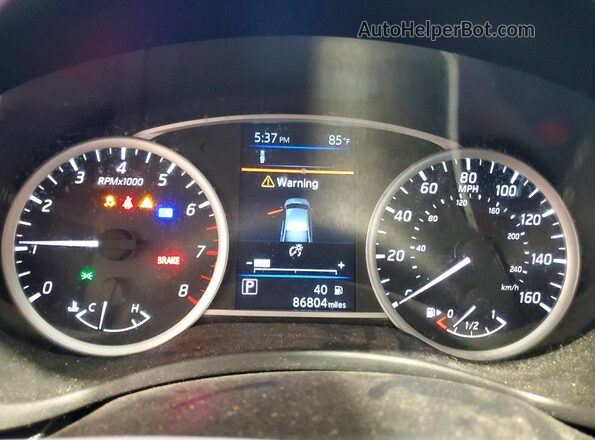3N1AB7AP3KY440051 2019 NISSAN SENTRA Черный Вид щитка приборов