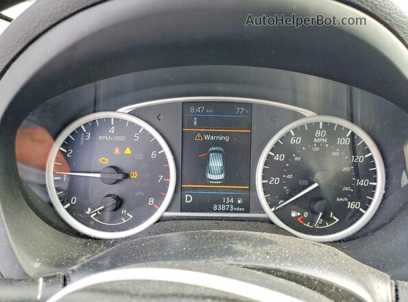 3N1AB7AP3KY447274 2019 NISSAN SENTRA Угольный Вид щитка приборов