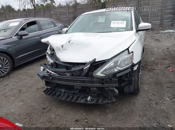 3N1AB7AP3KY449431 2019 NISSAN SENTRA White Front view