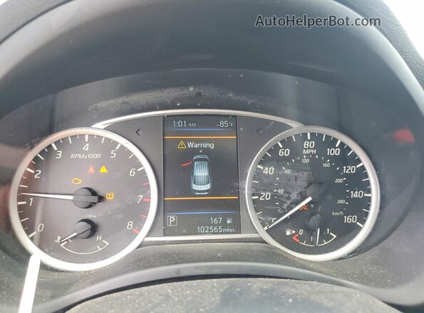 3N1AB7AP3KY450854 2019 NISSAN SENTRA Черный Вид щитка приборов