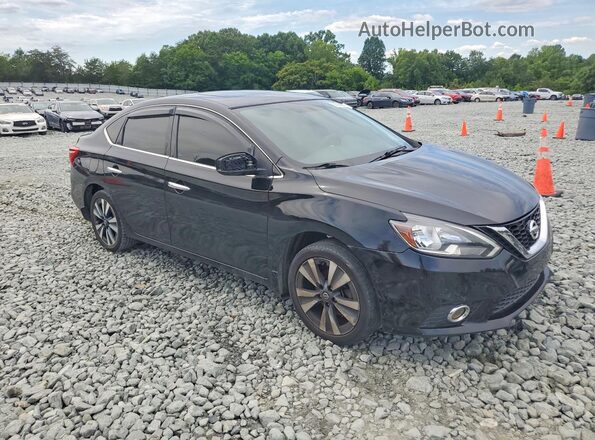 3N1AB7AP3KY450854 2019 NISSAN SENTRA Черный Передняя правая четверть