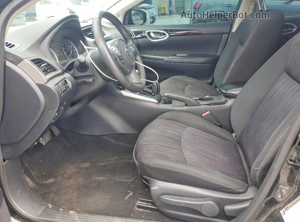 3N1AB7AP3KY450854 2019 NISSAN SENTRA Черный Вид салона спереди