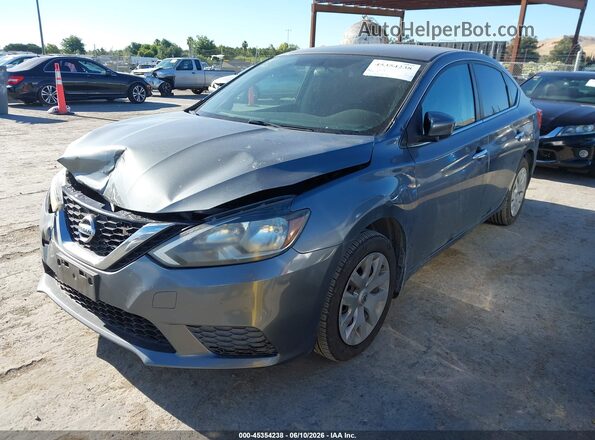 3N1AB7AP4GL650677 2016 NISSAN SENTRA Gray Передня ліва чверть