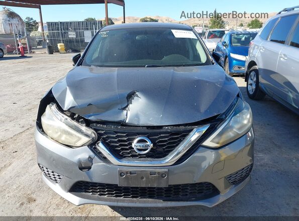 3N1AB7AP4GL650677 2016 NISSAN SENTRA Gray Вид щитка приладів