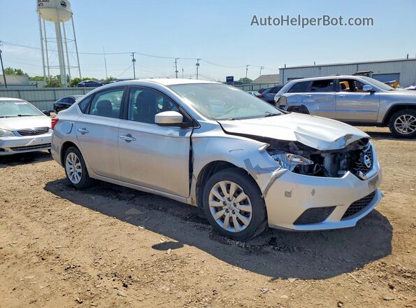 3N1AB7AP4GL667091 2016 NISSAN SENTRA Silver Front right