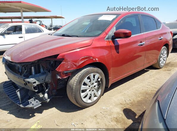 3N1AB7AP4GL675448 2016 NISSAN SENTRA Burgundy Front left