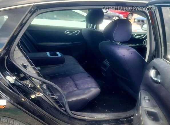 3N1AB7AP4GL684120 2016 NISSAN SENTRA Black Widok tylnych siedzeń
