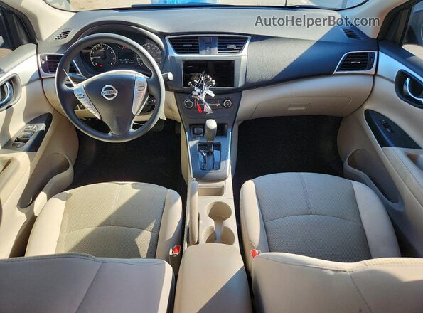 3N1AB7AP4GY214401 2016 NISSAN SENTRA Blue Вид панелі приладів