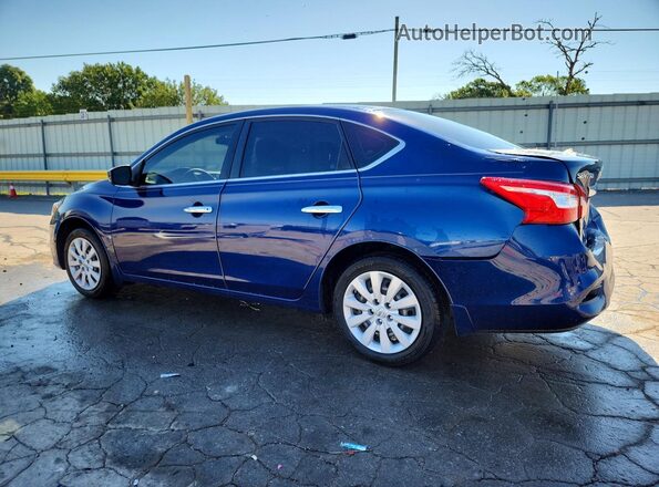 3N1AB7AP4GY214401 2016 NISSAN SENTRA Blue Задня ліва чверть