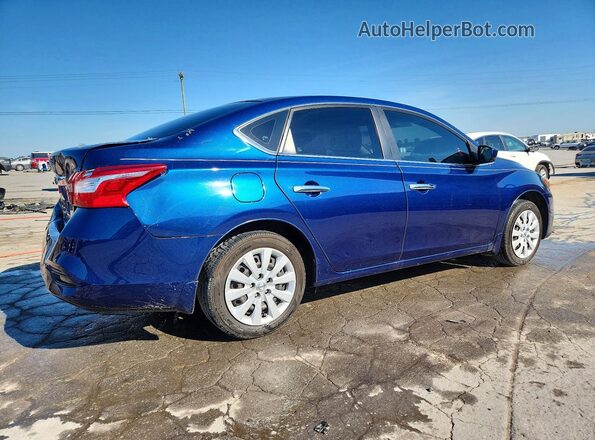 3N1AB7AP4GY214401 2016 NISSAN SENTRA Blue Задня права чверть