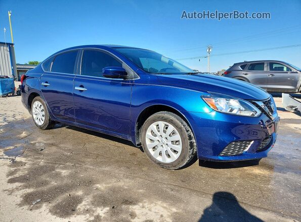 3N1AB7AP4GY214401 2016 NISSAN SENTRA Blue Передня права чверть