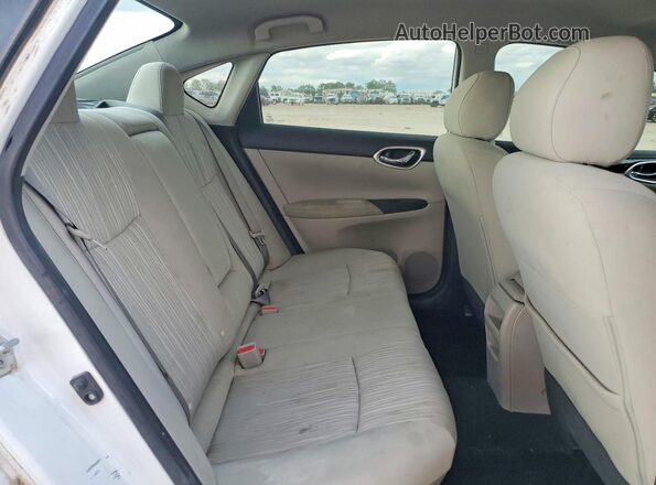 3N1AB7AP4GY227455 2016 NISSAN SENTRA White Հետևի նստատեղերի տեսք