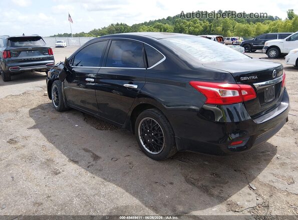 3N1AB7AP4GY266403 2016 NISSAN SENTRA Black Trasero izquierdo