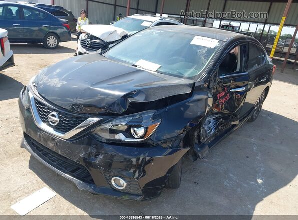 3N1AB7AP4GY267597 2016 NISSAN SENTRA Черный Передняя левая четверть