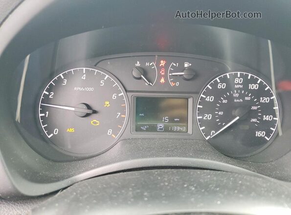 3N1AB7AP4GY290832 2016 NISSAN SENTRA Серебряный Вид щитка приборов