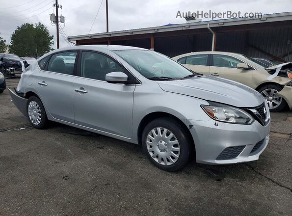 3N1AB7AP4GY290832 2016 NISSAN SENTRA Серебряный Передняя правая четверть
