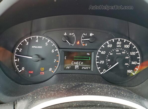 3N1AB7AP4GY319214 2016 NISSAN SENTRA Gray Instrument cluster view