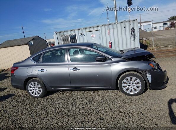 3N1AB7AP4HL706375 2017 NISSAN SENTRA Gray უკანა სალონის ხედი