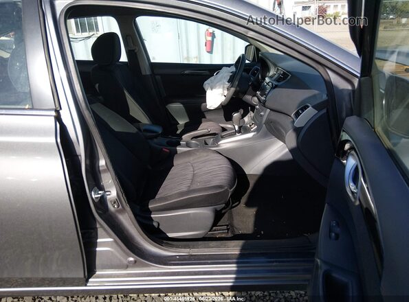 3N1AB7AP4HL706375 2017 NISSAN SENTRA Gray წინა სალონის ხედი