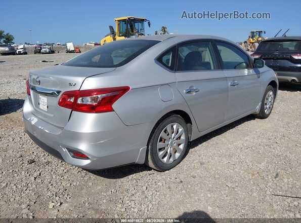 3N1AB7AP4HL714671 2017 NISSAN SENTRA Серебряный Задняя правая четверть