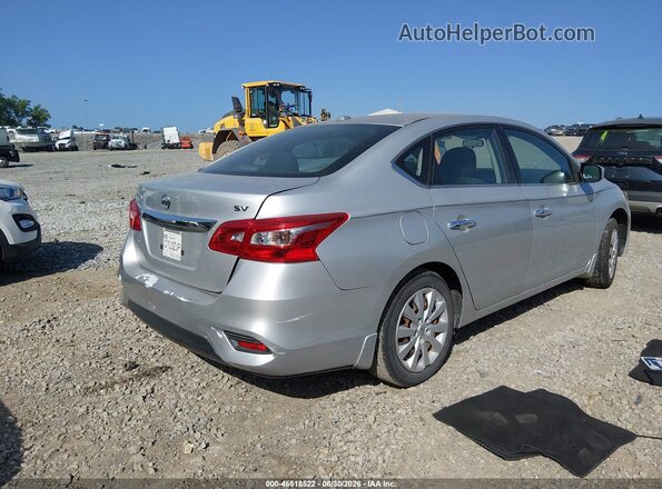 3N1AB7AP4HL714671 2017 NISSAN SENTRA Серебряный Задняя левая четверть