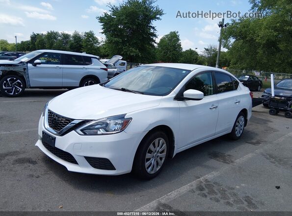 3N1AB7AP4HY240434 2017 NISSAN SENTRA Белый Передняя левая четверть