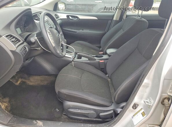 3N1AB7AP4HY257850 2017 NISSAN SENTRA Silver Вид салону спереду