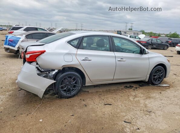 3N1AB7AP4HY257850 2017 NISSAN SENTRA Silver Задня права чверть
