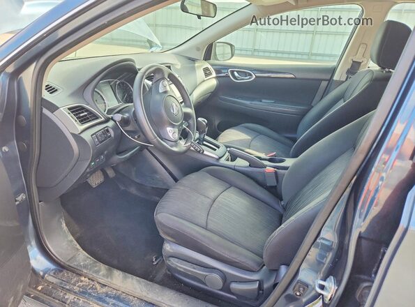 3N1AB7AP4HY281131 2017 NISSAN SENTRA Blue Widok wnętrza z przodu