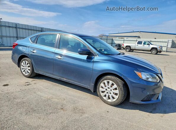 3N1AB7AP4HY281131 2017 NISSAN SENTRA Blue Przód prawy
